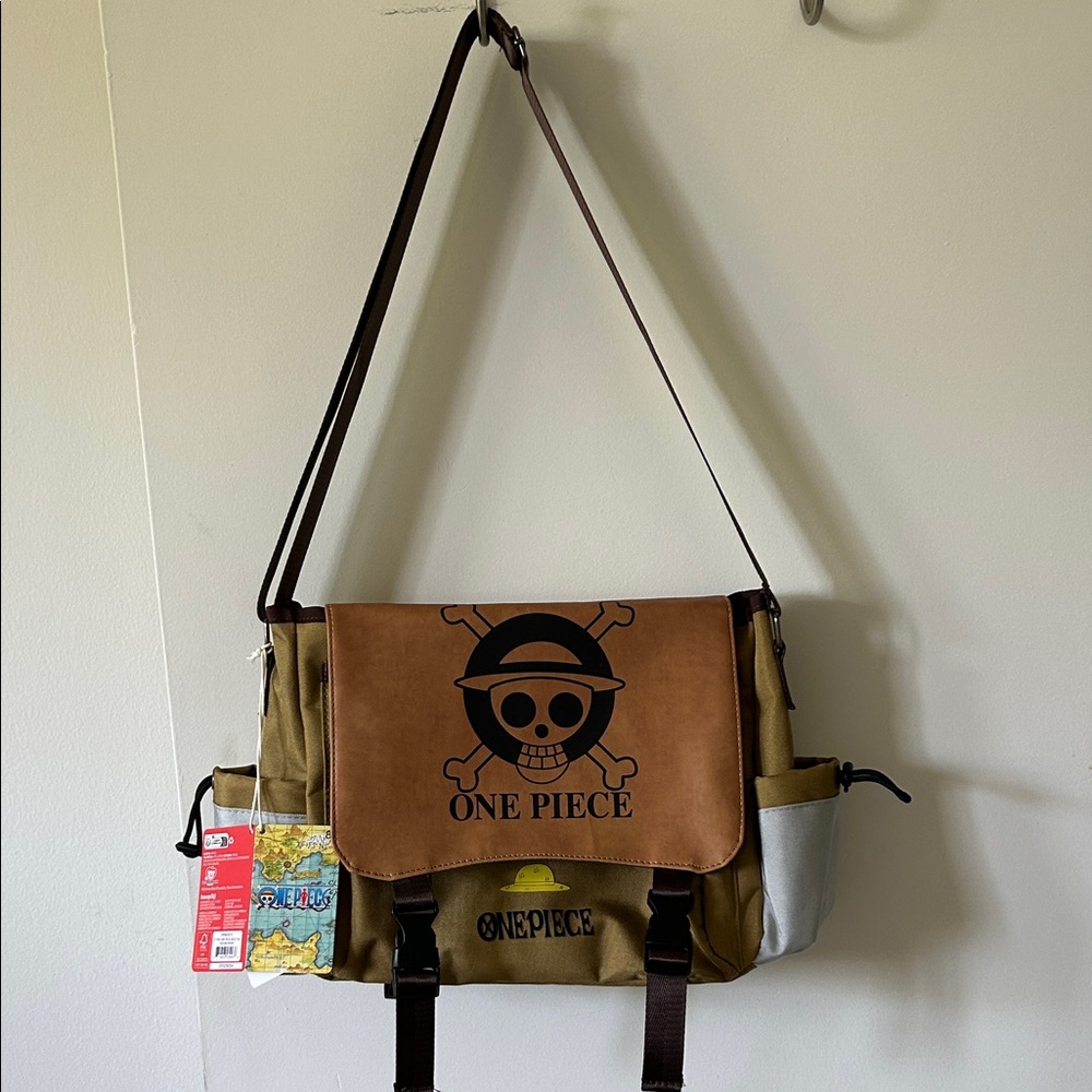 Onepiece Tan and Brown Messenger Bag